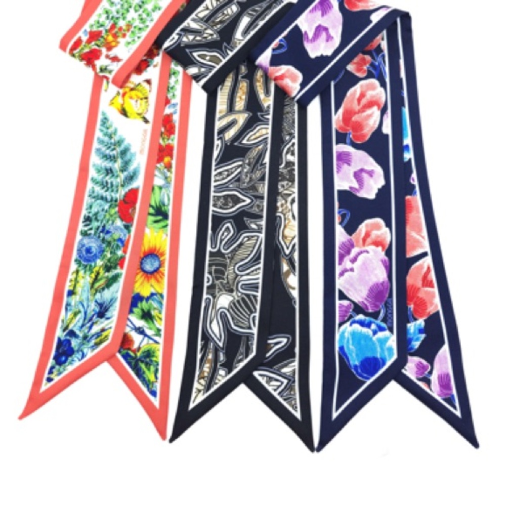 Vibrant Floral and Abstract Patterned Scarves